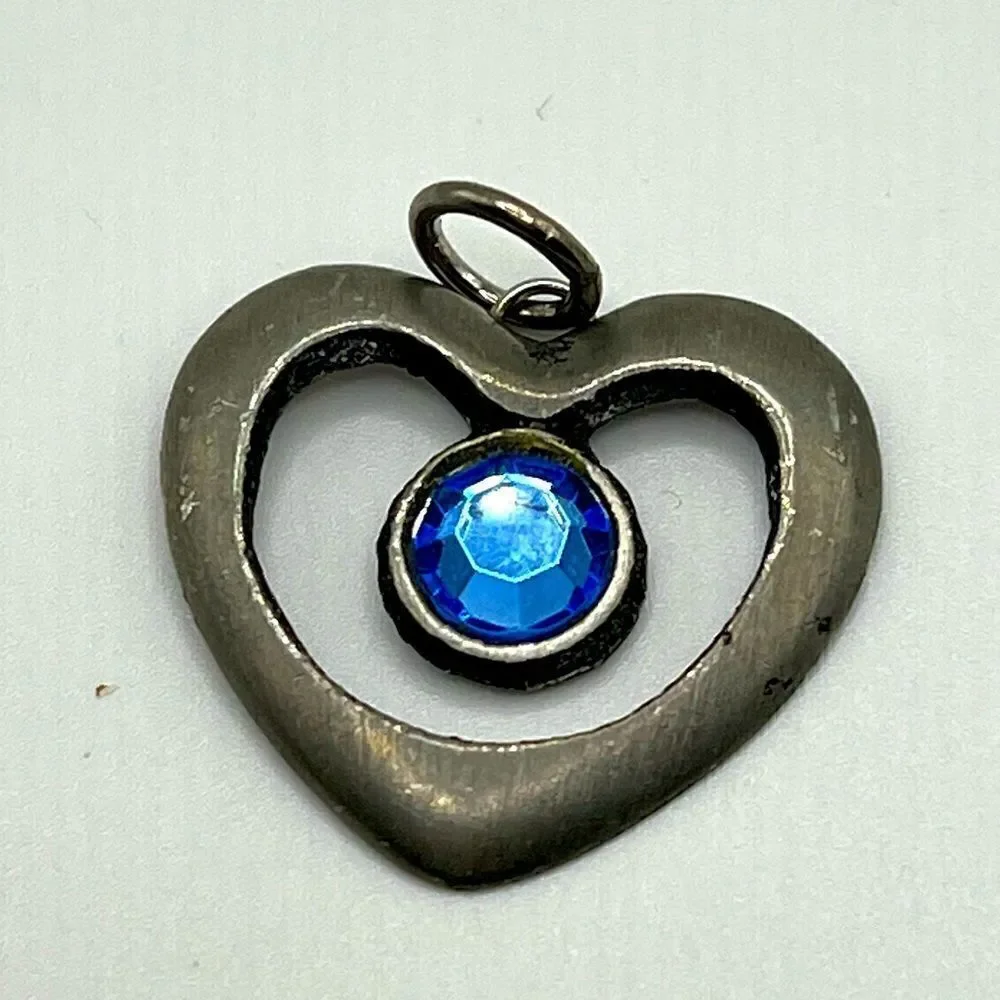 Vintage Swedish 1970s A.R. Ottosson pewter heart pendant